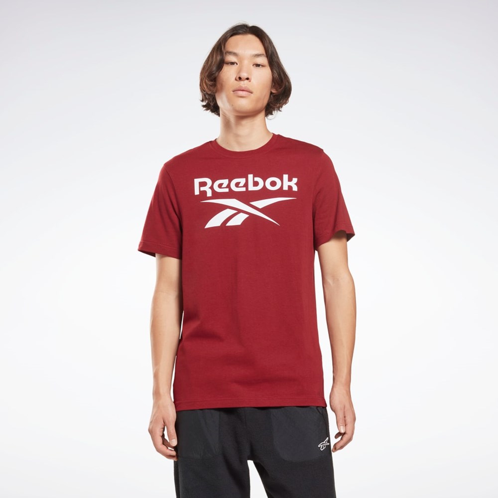 Reebok Reebok Identity Big Logo T-Shirt Viininpunainen | FDZCIG-792