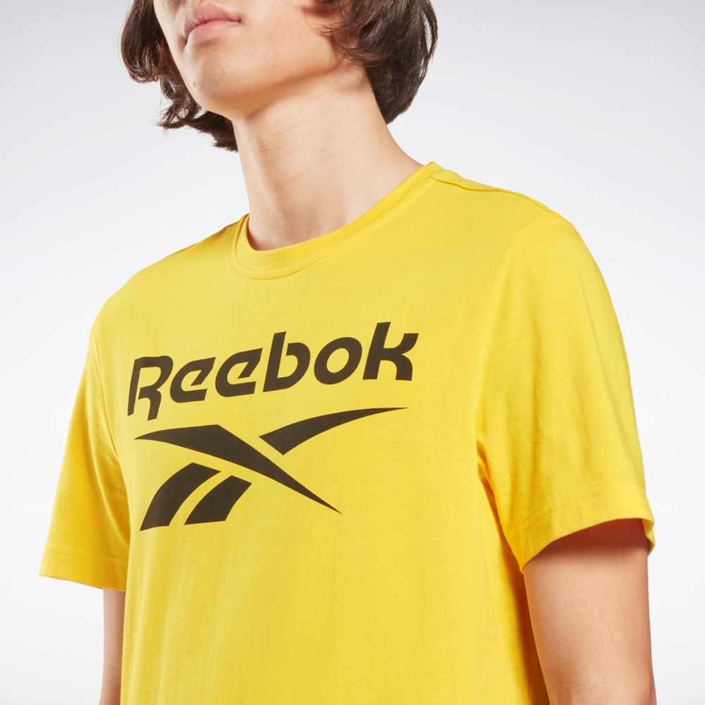 Reebok Reebok Identity Big Logo T-Shirt Keltainen | QZXVIP-256