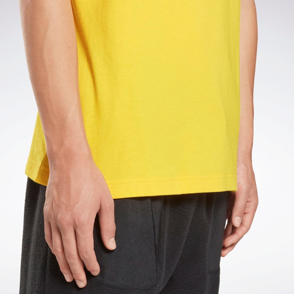 Reebok Reebok Identity Big Logo T-Shirt Keltainen | QZXVIP-256