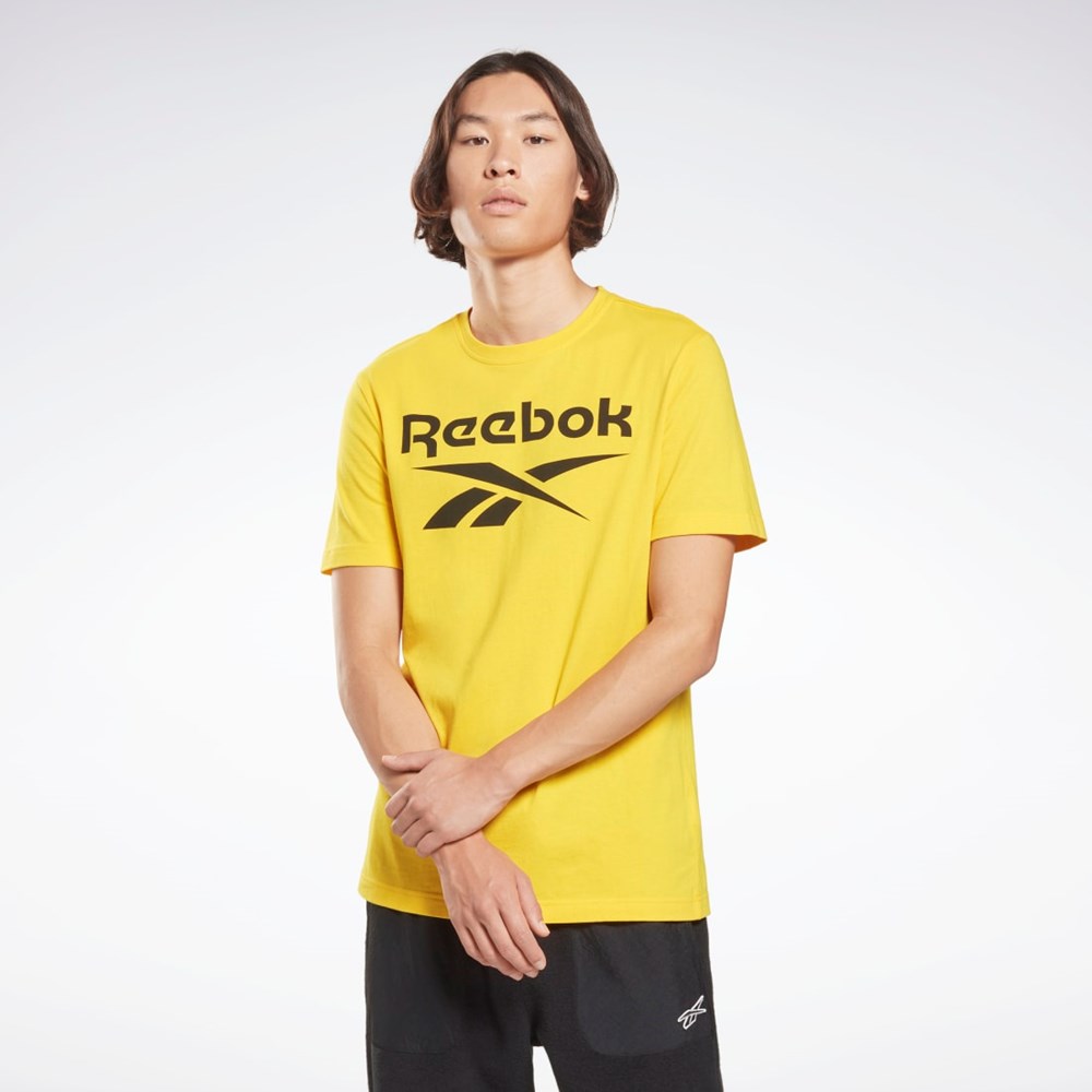 Reebok Reebok Identity Big Logo T-Shirt Keltainen | QZXVIP-256