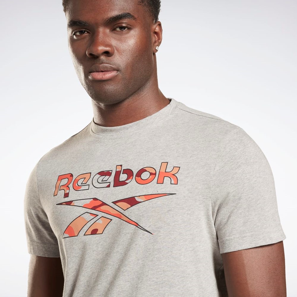 Reebok Reebok Identity Big Logo T-Shirt Harmaat | RNKOIT-437