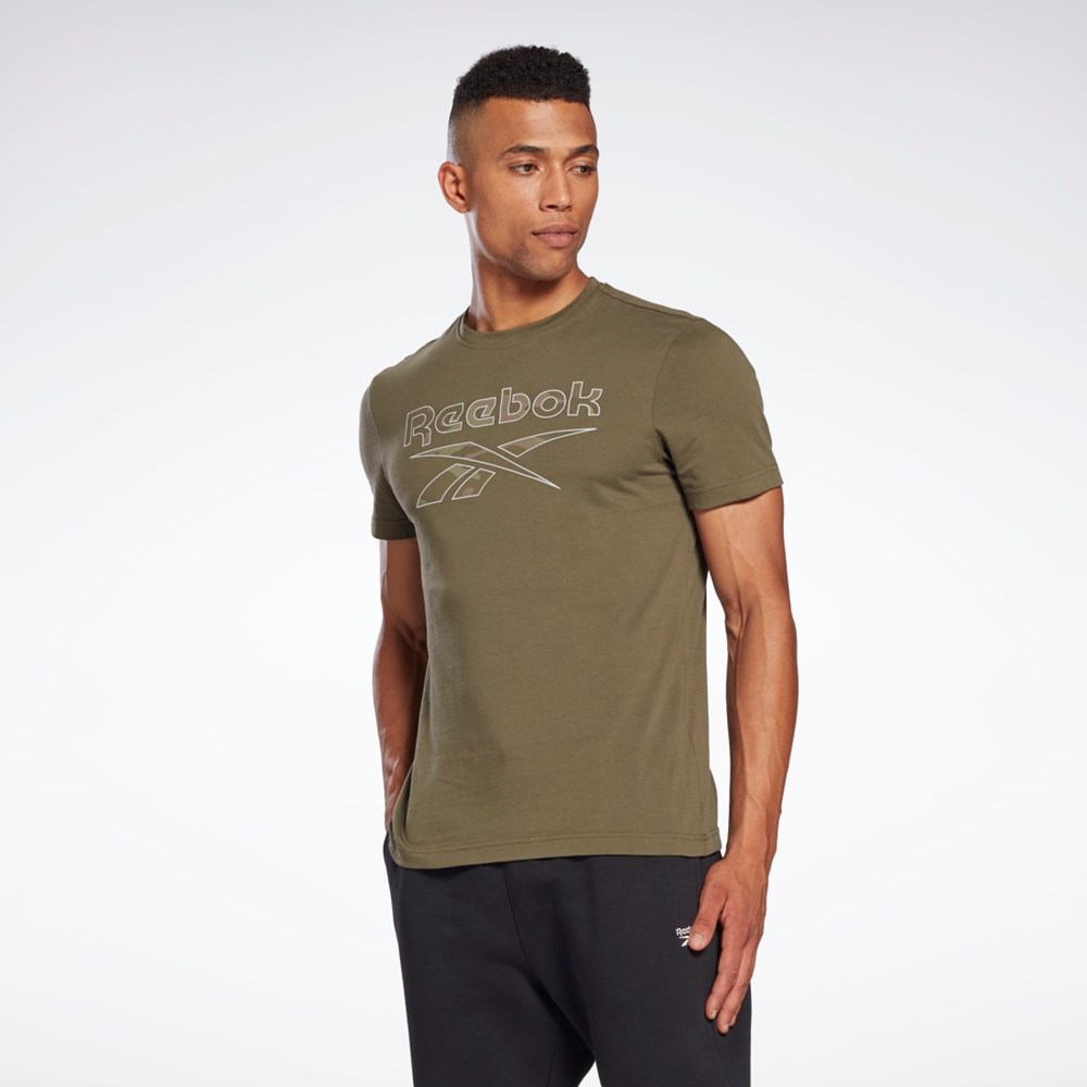 Reebok Reebok Identity Big Logo T-Shirt Vihreä | VLGSQP-385