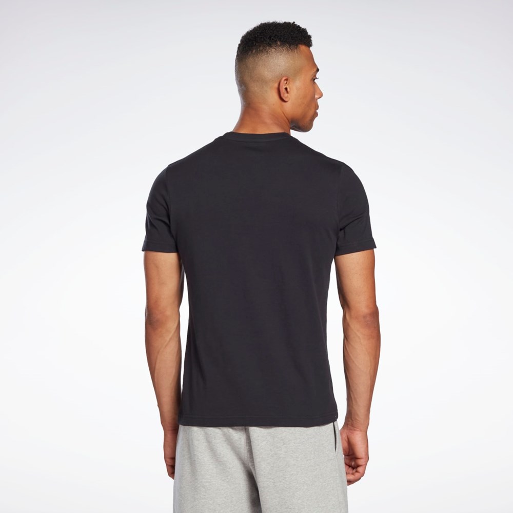 Reebok Reebok Identity Big Logo T-Shirt Mustat | VZBUDI-012