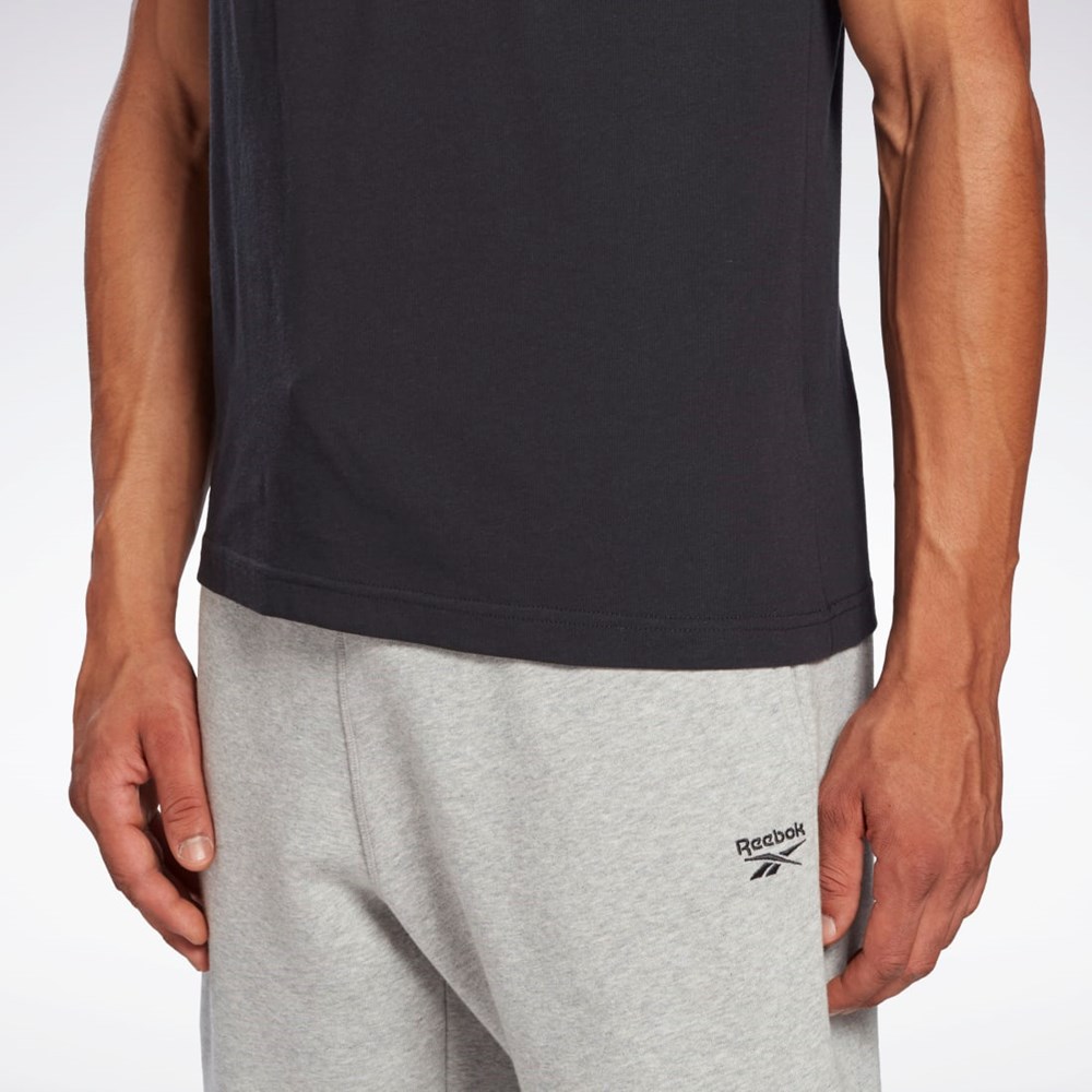 Reebok Reebok Identity Big Logo T-Shirt Mustat | VZBUDI-012