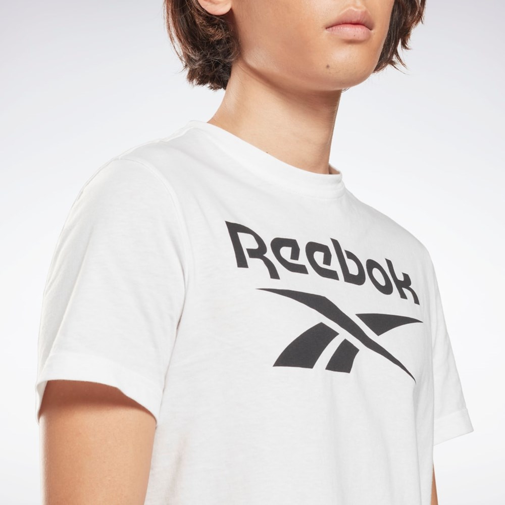 Reebok Reebok Identity Big Logo T-Shirt Valkoinen | XROKQM-605