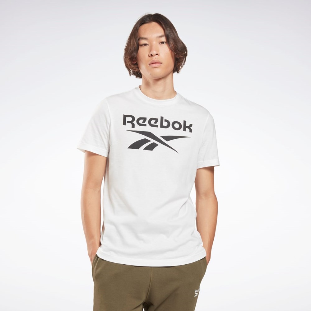 Reebok Reebok Identity Big Logo T-Shirt Valkoinen | XROKQM-605