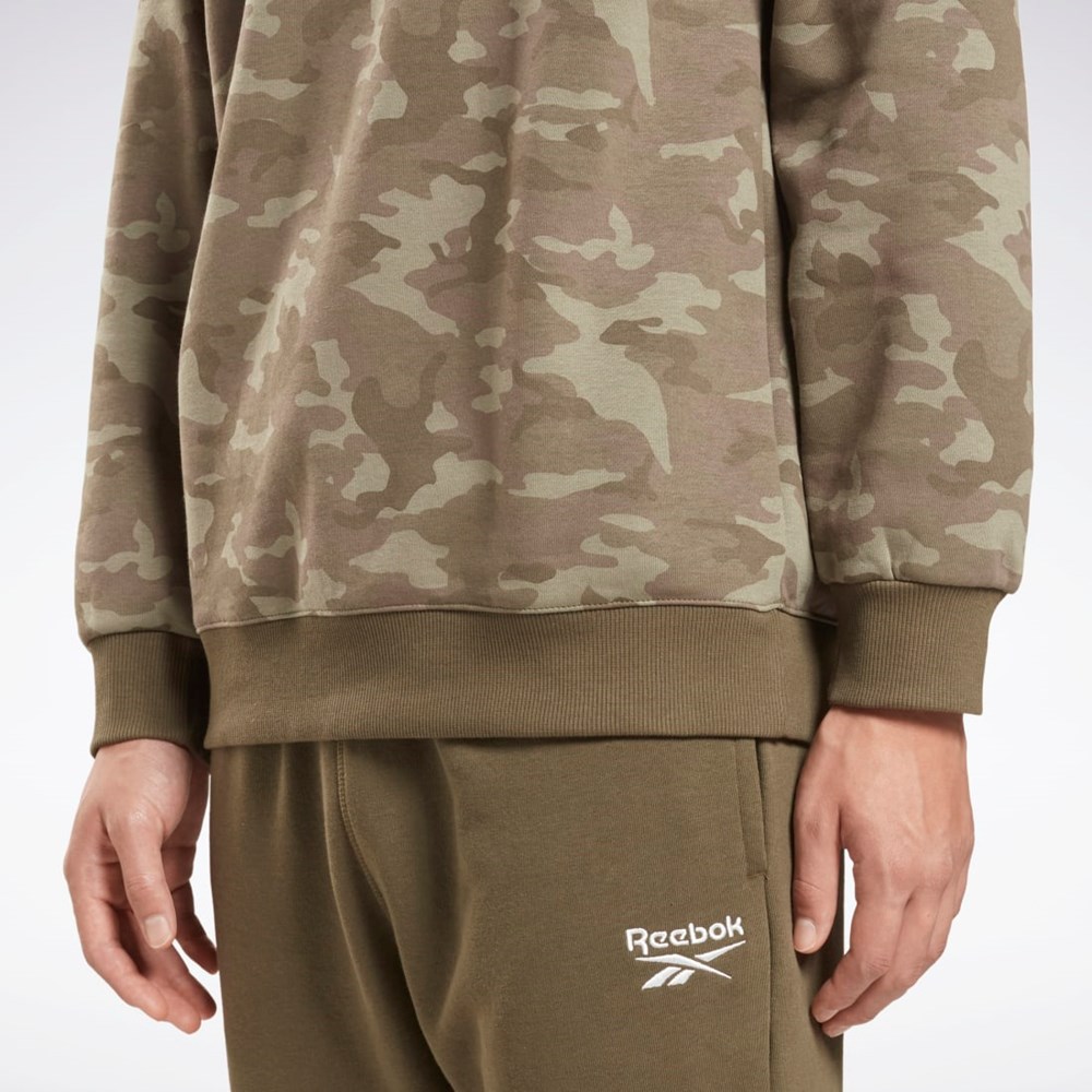 Reebok Reebok Identity Camo Big Logo Crew Sweatshirt Vihreä | GSKRVI-958