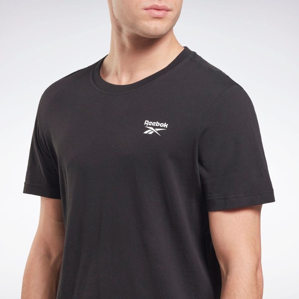 Reebok Reebok Identity Classics T-Shirt Mustat | HQZBOV-352