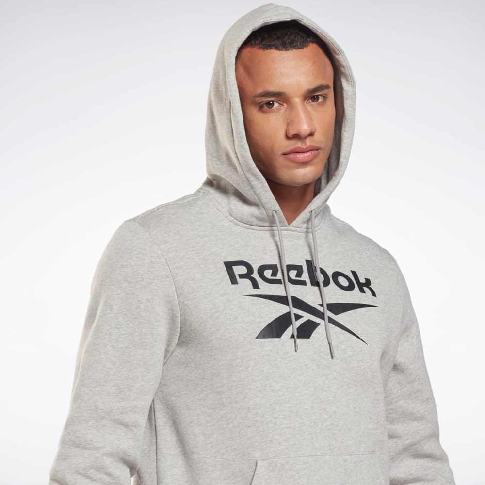 Reebok Reebok Identity Fleece Hoodie Harmaat Mustat | RPWLQC-265
