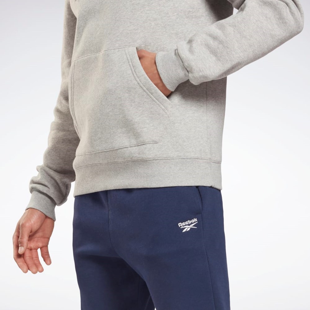 Reebok Reebok Identity Fleece Hoodie Harmaat Mustat | RPWLQC-265