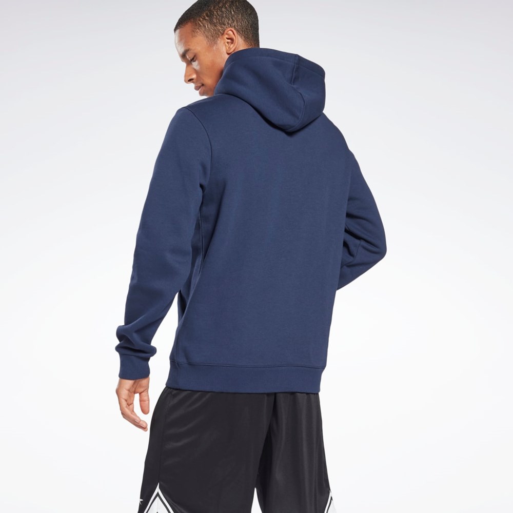 Reebok Reebok Identity Fleece Hoodie Laivastonsininen | XHYANT-208