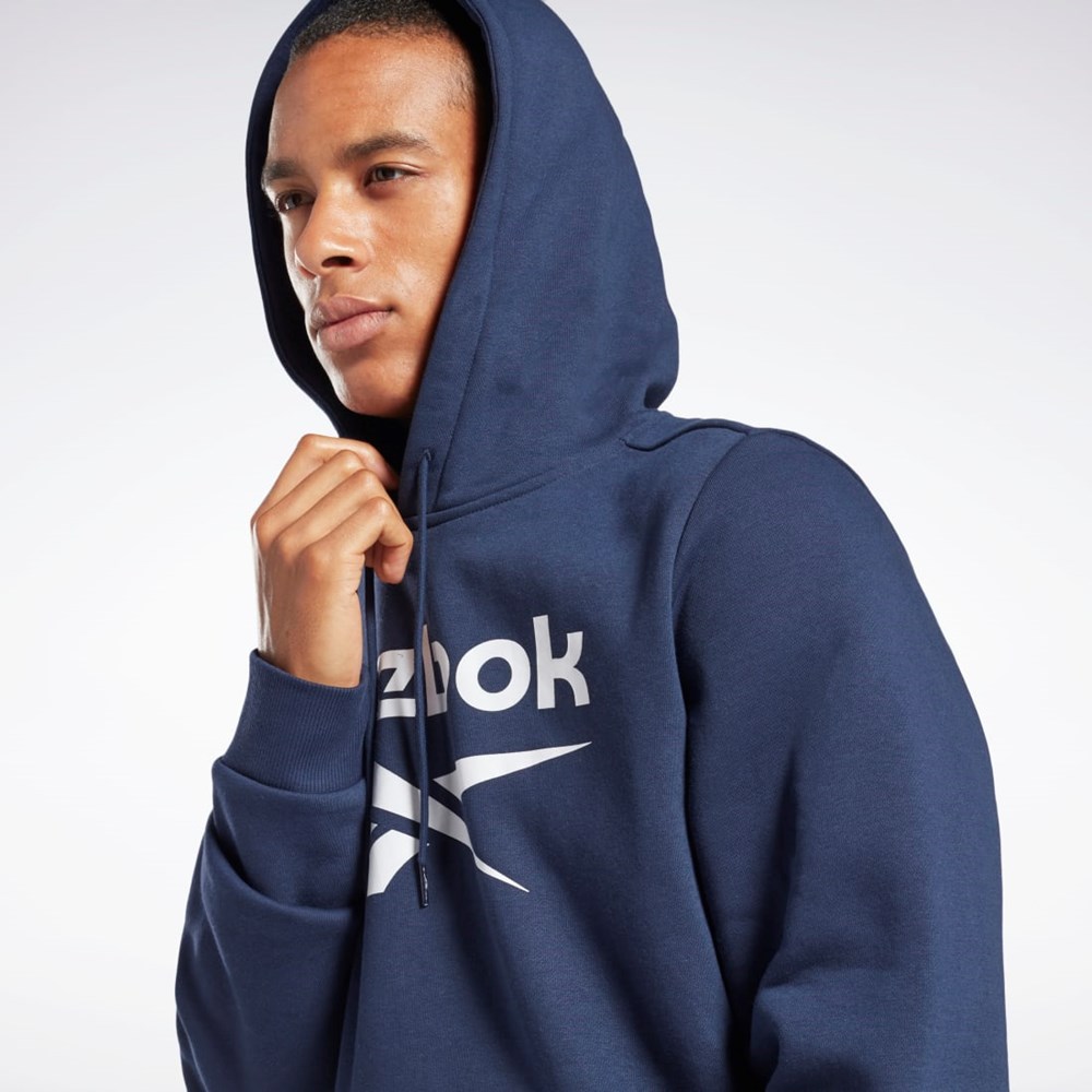Reebok Reebok Identity Fleece Hoodie Laivastonsininen | XHYANT-208
