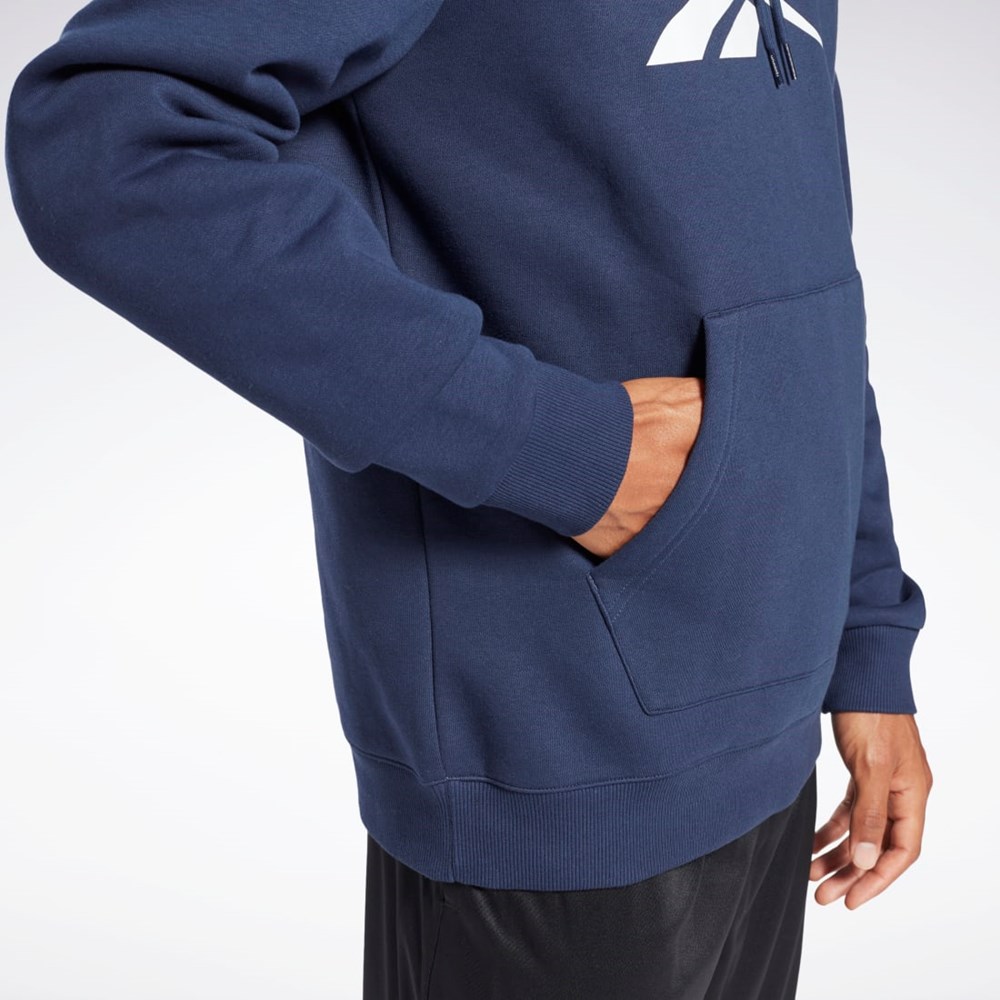 Reebok Reebok Identity Fleece Hoodie Laivastonsininen | XHYANT-208