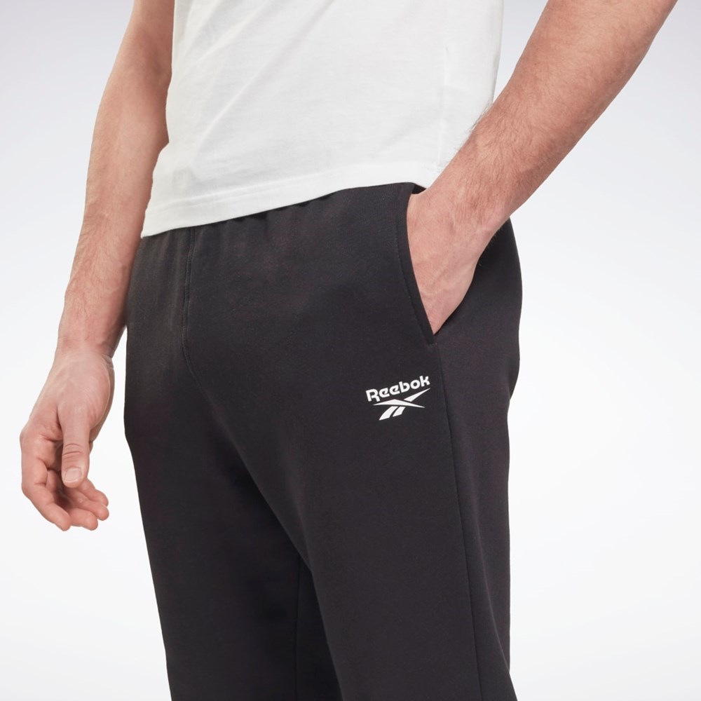 Reebok Reebok Identity Fleece Jogger Mustat | XCHQEP-035