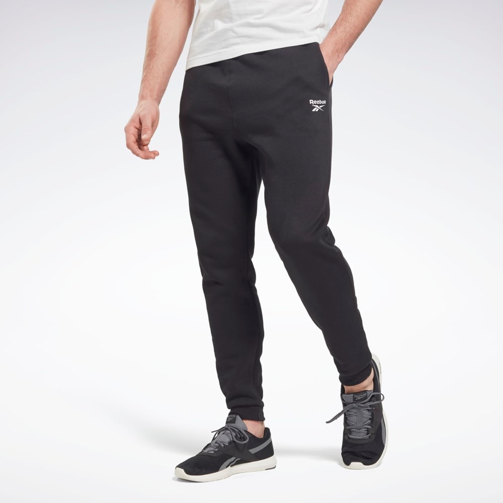 Reebok Reebok Identity Fleece Jogger Mustat | XCHQEP-035