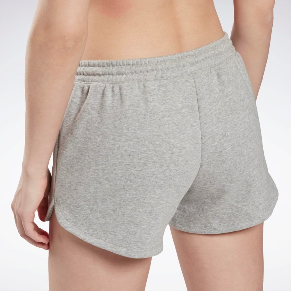 Reebok Reebok Identity French Terry Shorts Harmaat Valkoinen | KDHQNX-980