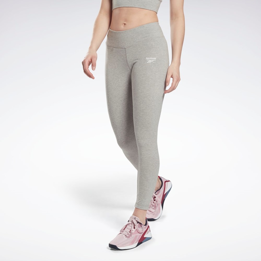 Reebok Reebok Identity Leggings Harmaat Valkoinen | YVEFDZ-713