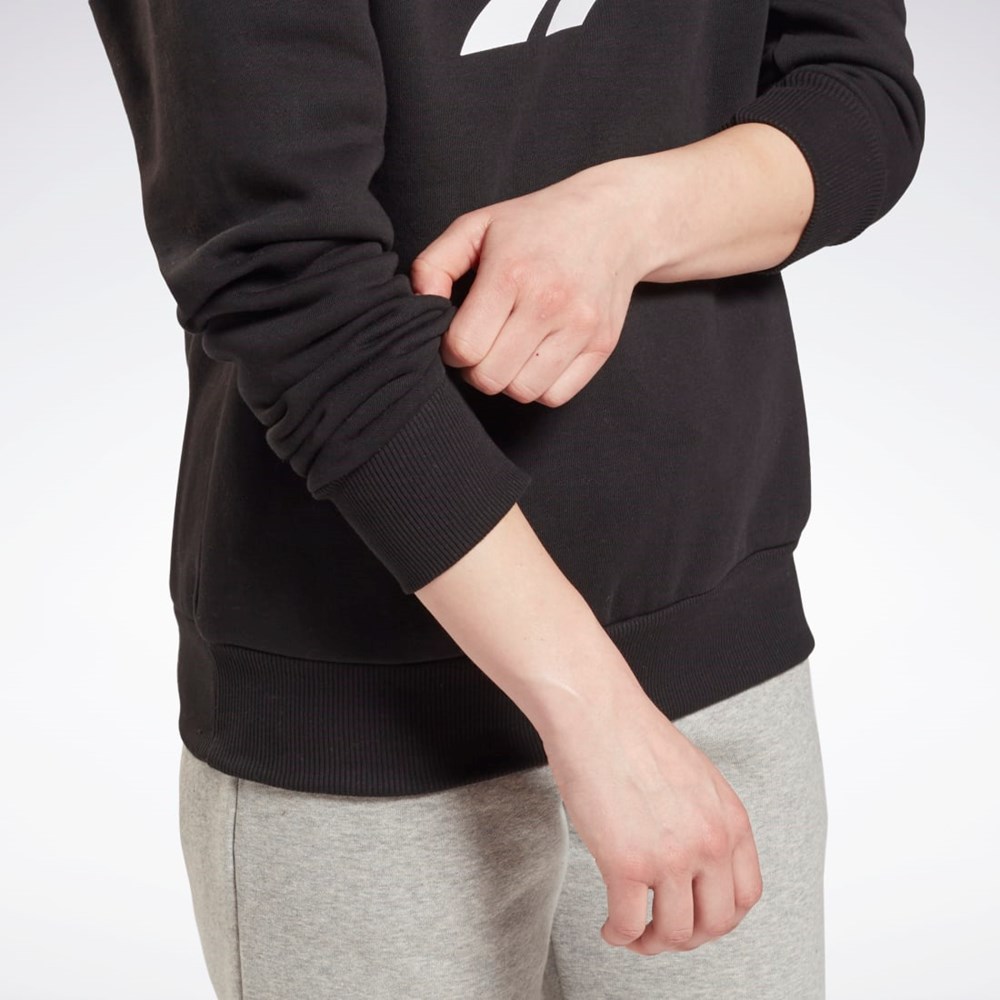 Reebok Reebok Identity Logo Fleece Crew Sweatshirt Mustat | DPSFZI-702