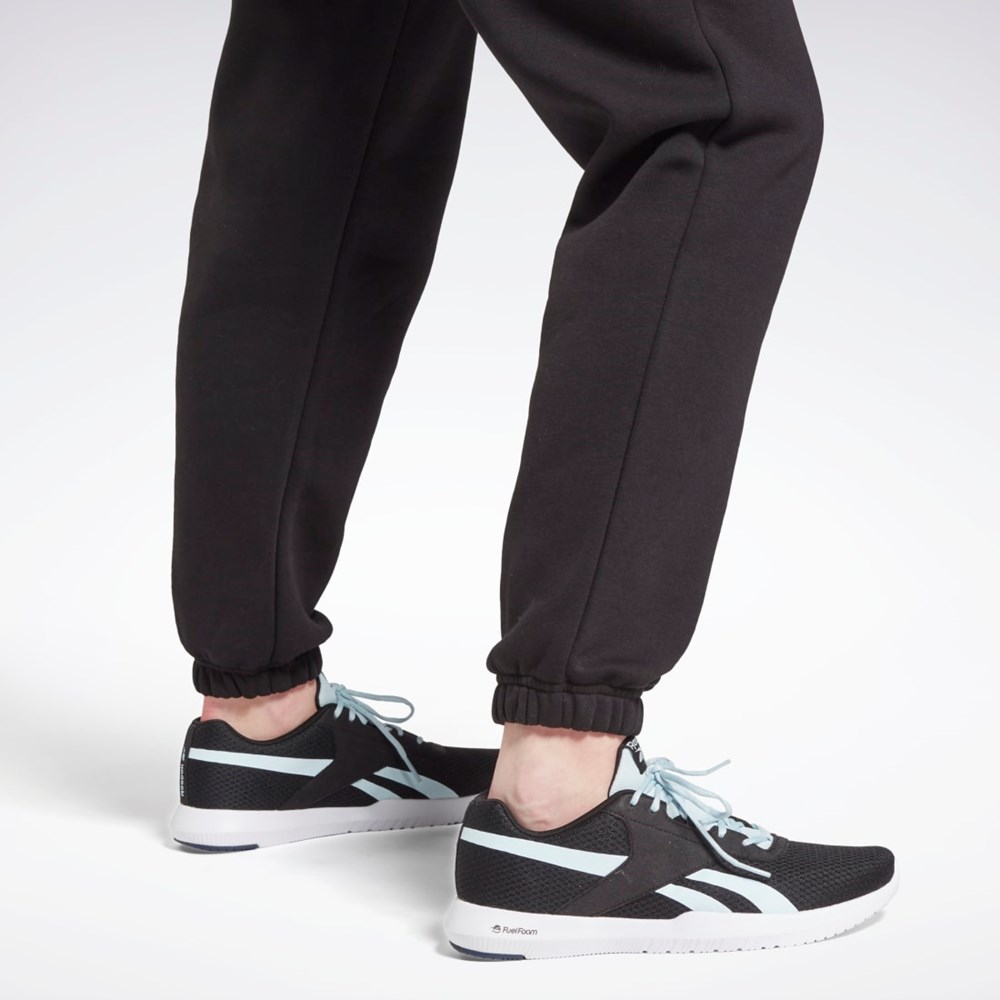 Reebok Reebok Identity Logo Fleece Joggers Mustat | HRUJGZ-913