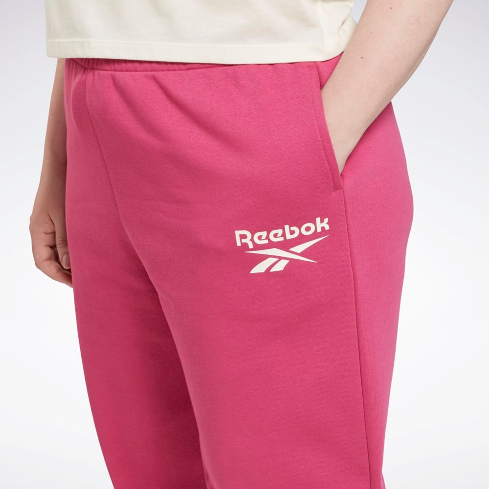 Reebok Reebok Identity Logo Fleece Joggers (Plus Size) Pinkki | INEUKY-305