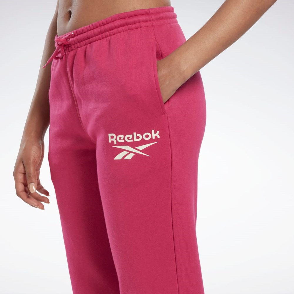 Reebok Reebok Identity Logo Fleece Joggers Pinkki | LWBCDA-275