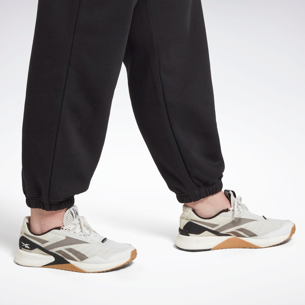 Reebok Reebok Identity Logo Fleece Joggers (Plus Size) Mustat | OYINZP-790