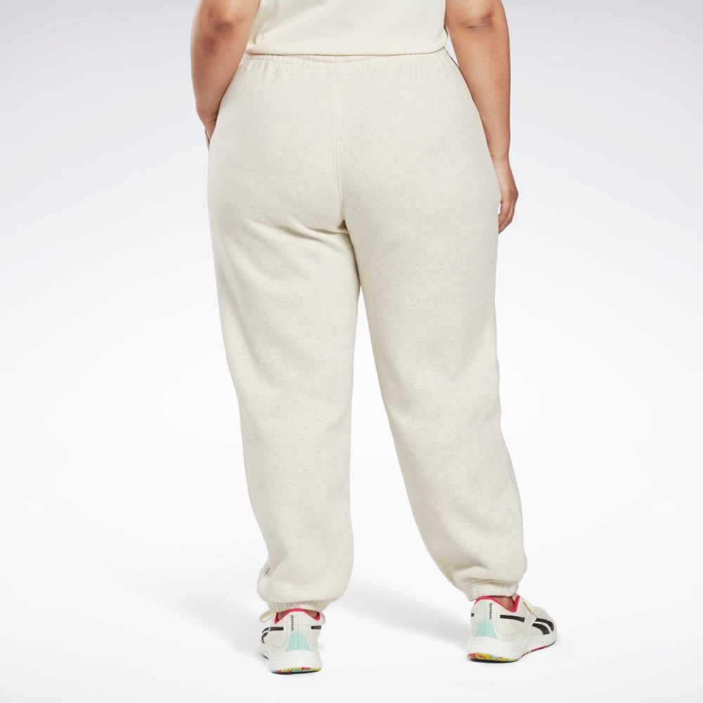 Reebok Reebok Identity Logo Fleece Joggers (Plus Size) Valkoinen | WJQHIY-460