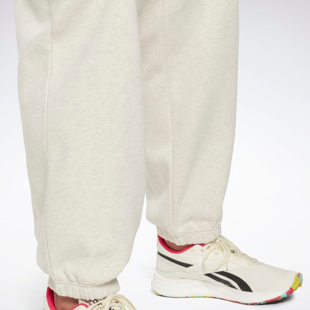 Reebok Reebok Identity Logo Fleece Joggers (Plus Size) Valkoinen | WJQHIY-460
