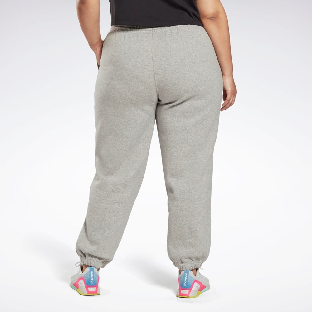 Reebok Reebok Identity Logo Fleece Joggers (Plus Size) Harmaat | XMYQAH-465