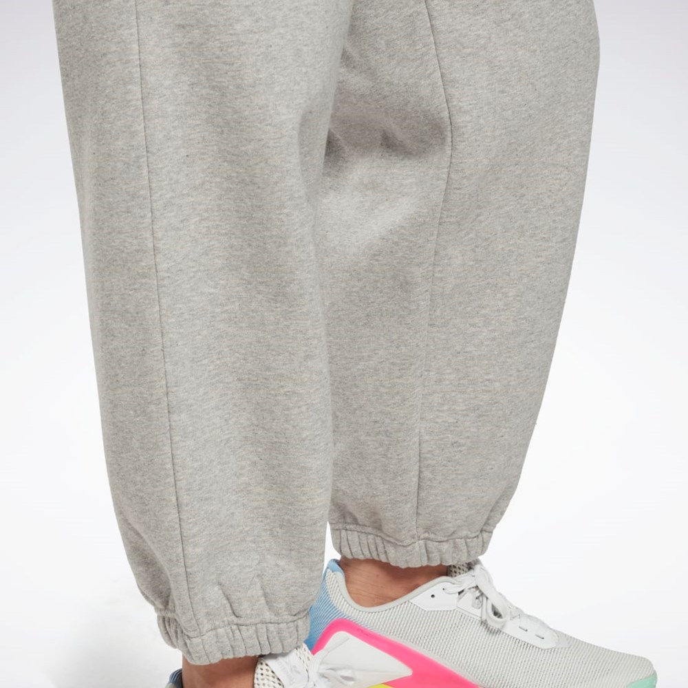 Reebok Reebok Identity Logo Fleece Joggers (Plus Size) Harmaat | XMYQAH-465