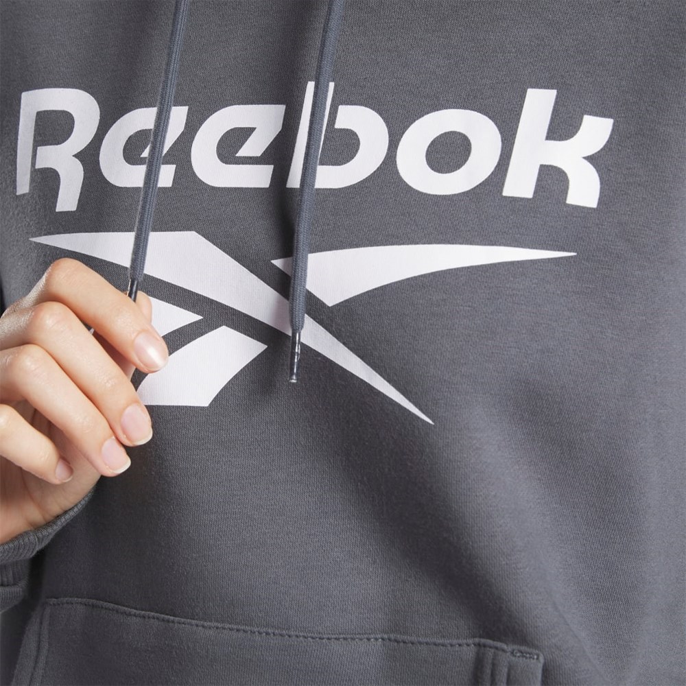 Reebok Reebok Identity Logo Fleece Pullover Hoodie Harmaat | HCWILE-076