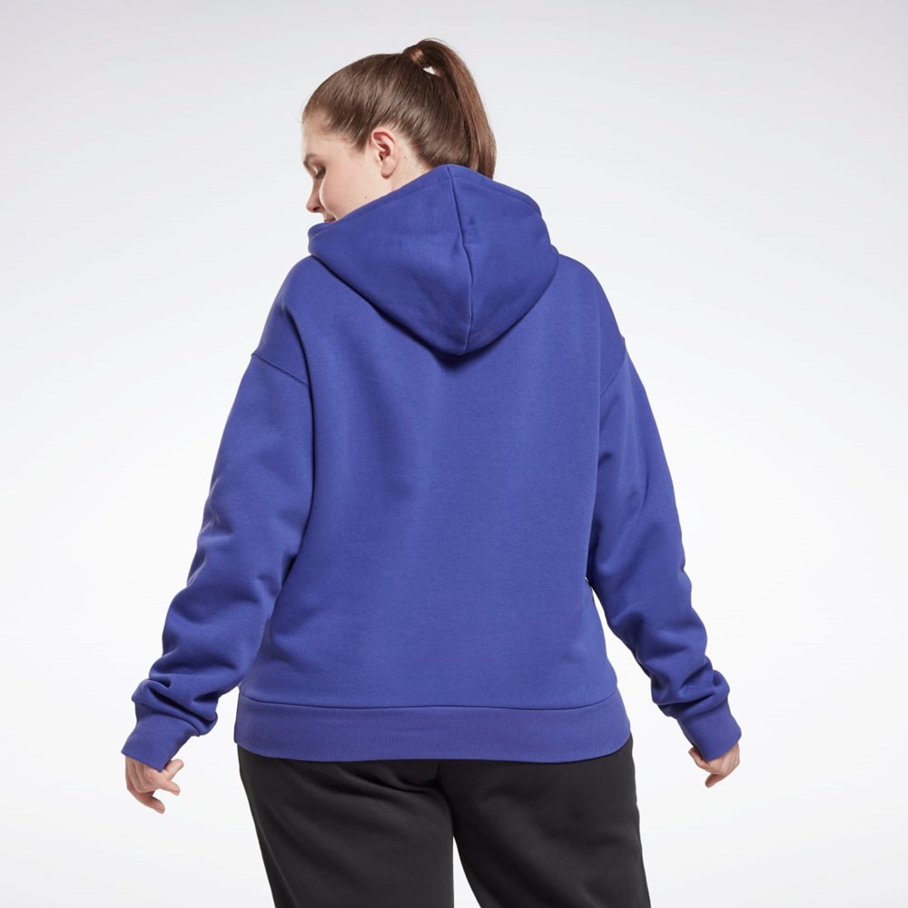 Reebok Reebok Identity Logo Fleece Pullover Hoodie (Plus Size) Violetit | JSLNQI-648