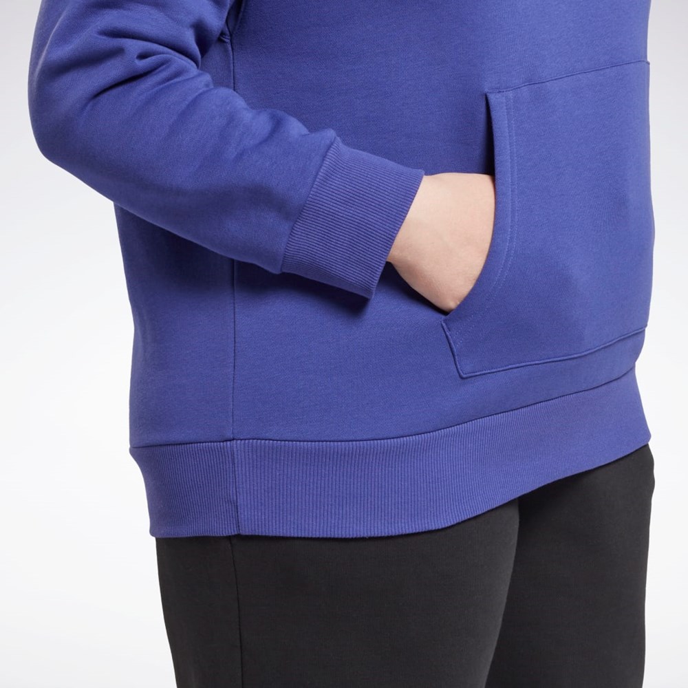 Reebok Reebok Identity Logo Fleece Pullover Hoodie (Plus Size) Violetit | JSLNQI-648