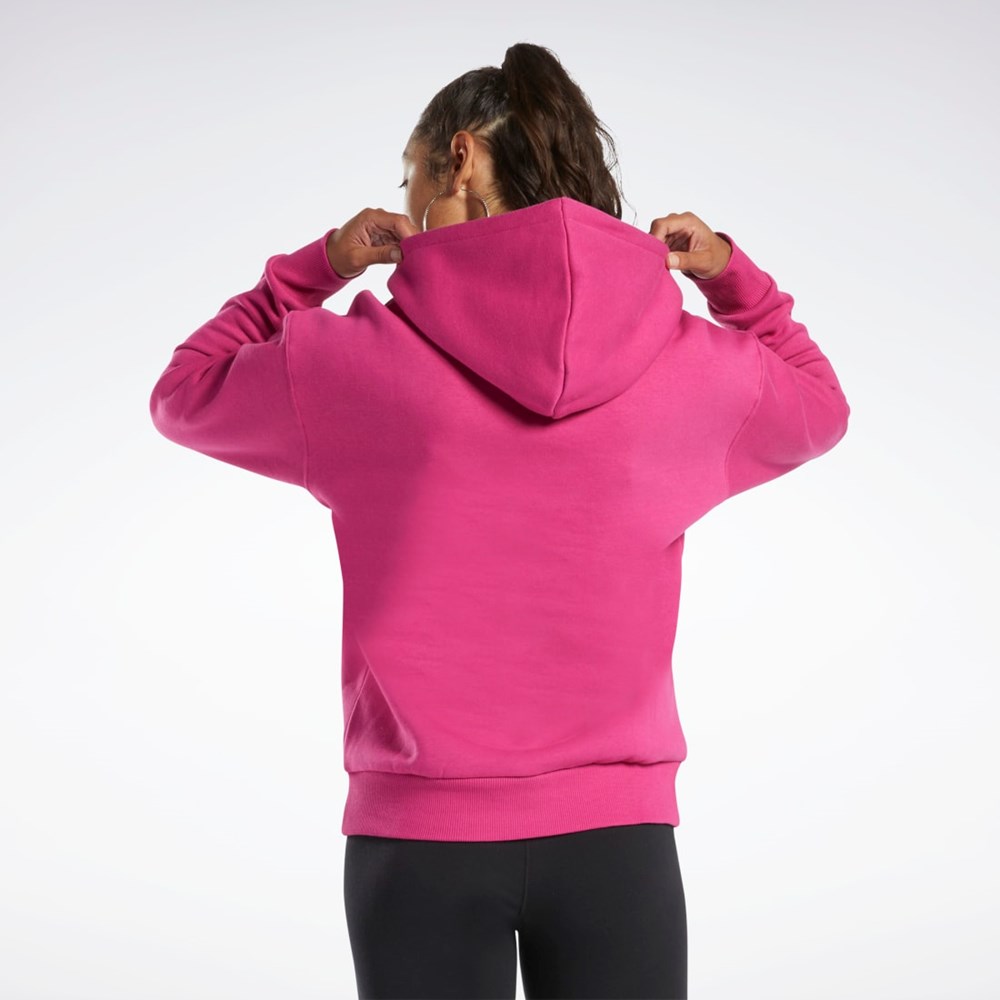Reebok Reebok Identity Logo Fleece Pullover Hoodie Pinkki | JYMWIN-397
