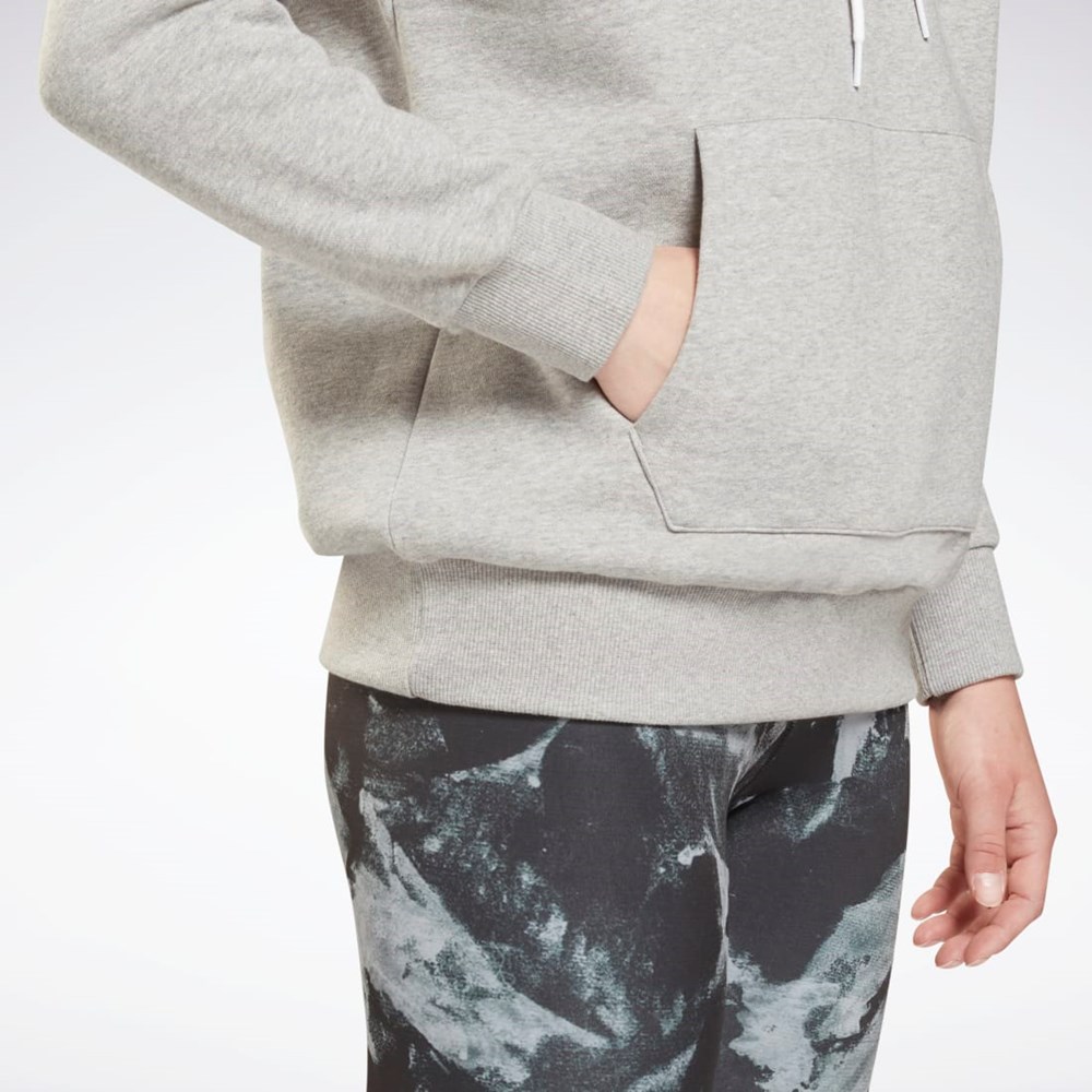 Reebok Reebok Identity Logo Fleece Pullover Hoodie Harmaat | OJTCLD-371