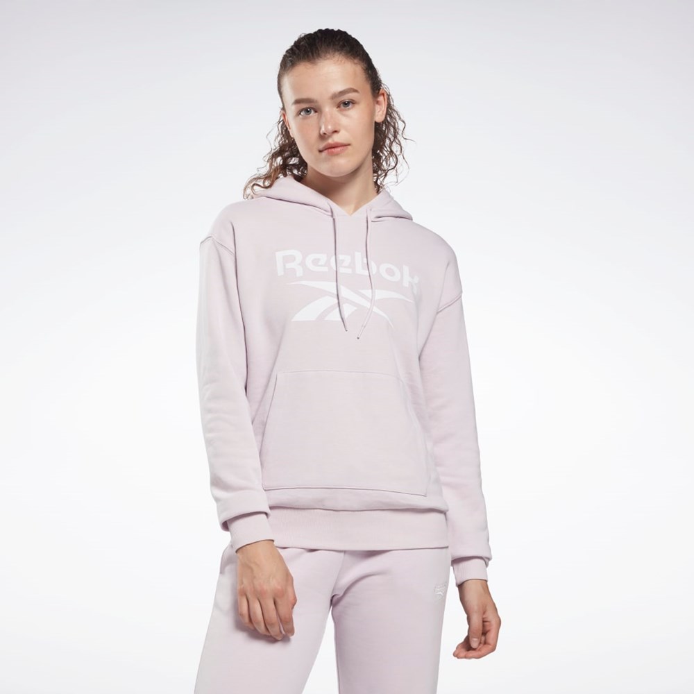 Reebok Reebok Identity Logo French Terry Hoodie Quartz Glow | NAHKCD-739