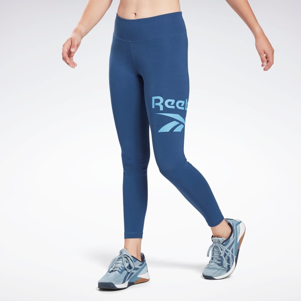 Reebok Reebok Identity Logo Leggings Sininen | NULEIH-154