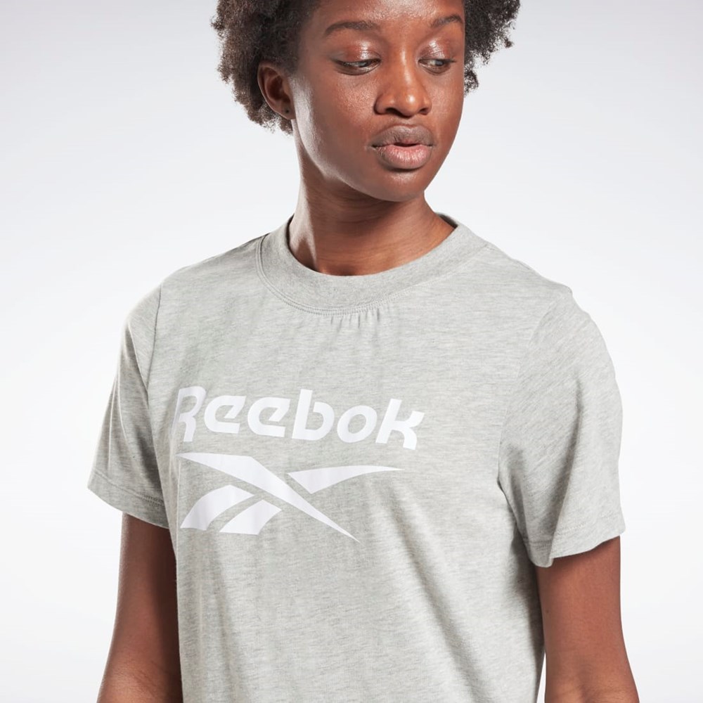 Reebok Reebok Identity Logo T-Shirt Harmaat Valkoinen | KTFHOV-420