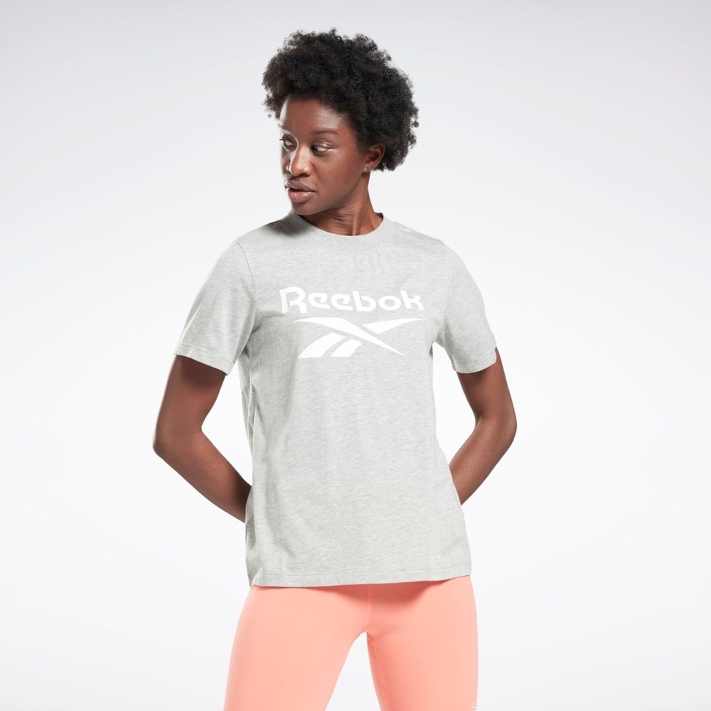 Reebok Reebok Identity Logo T-Shirt Harmaat Valkoinen | KTFHOV-420