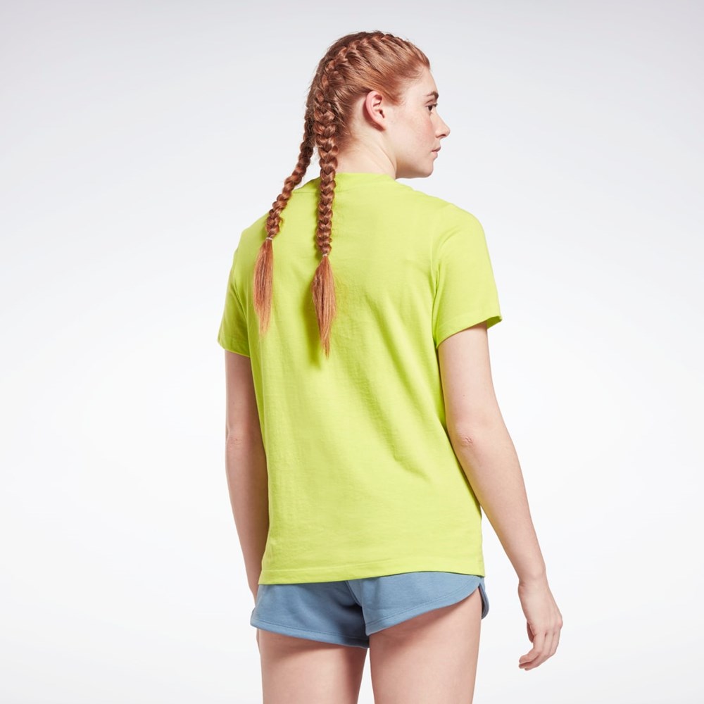 Reebok Reebok Identity Logo T-Shirt Keltainen | QSEUVI-839