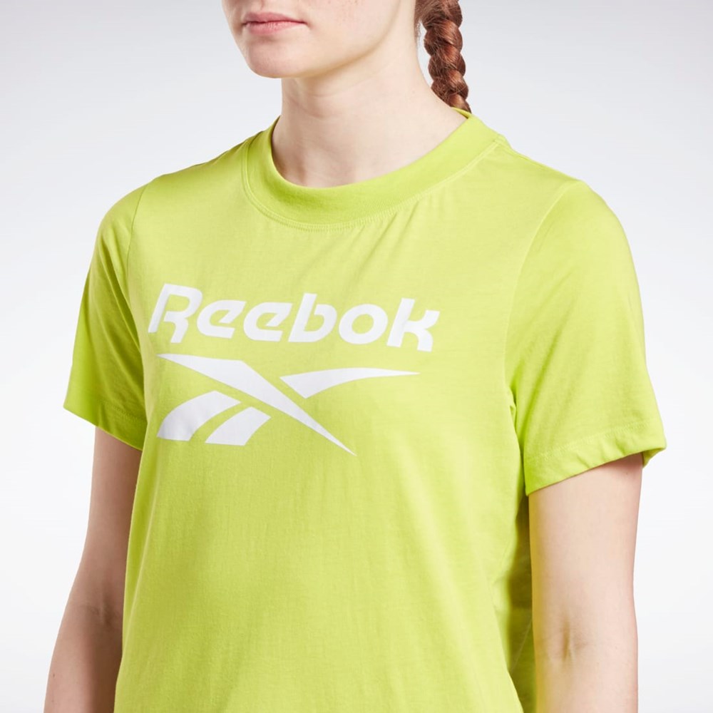 Reebok Reebok Identity Logo T-Shirt Keltainen | QSEUVI-839