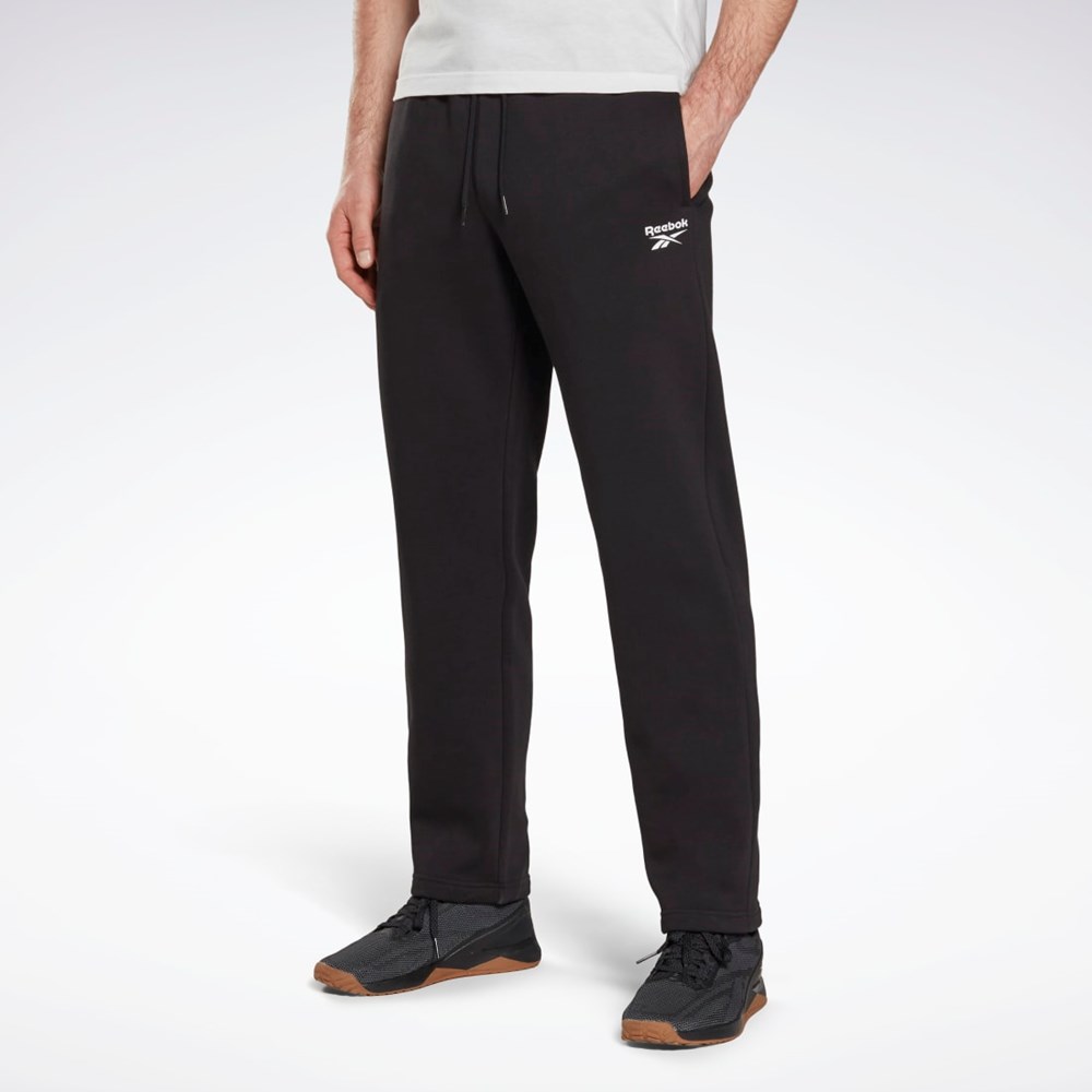 Reebok Reebok Identity Open Hem Pants Mustat | YESQDL-574
