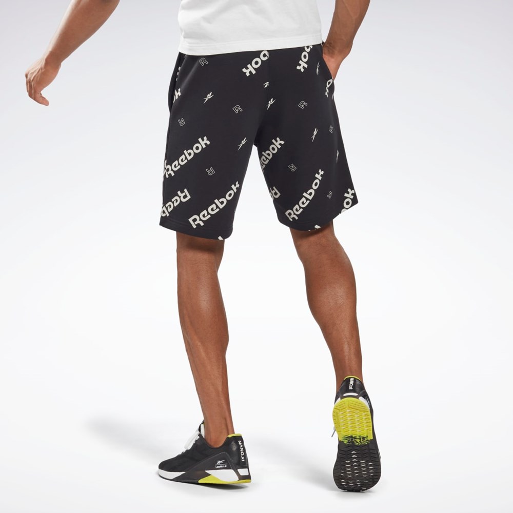 Reebok Reebok Identity Shorts Mustat | BEFTCR-568