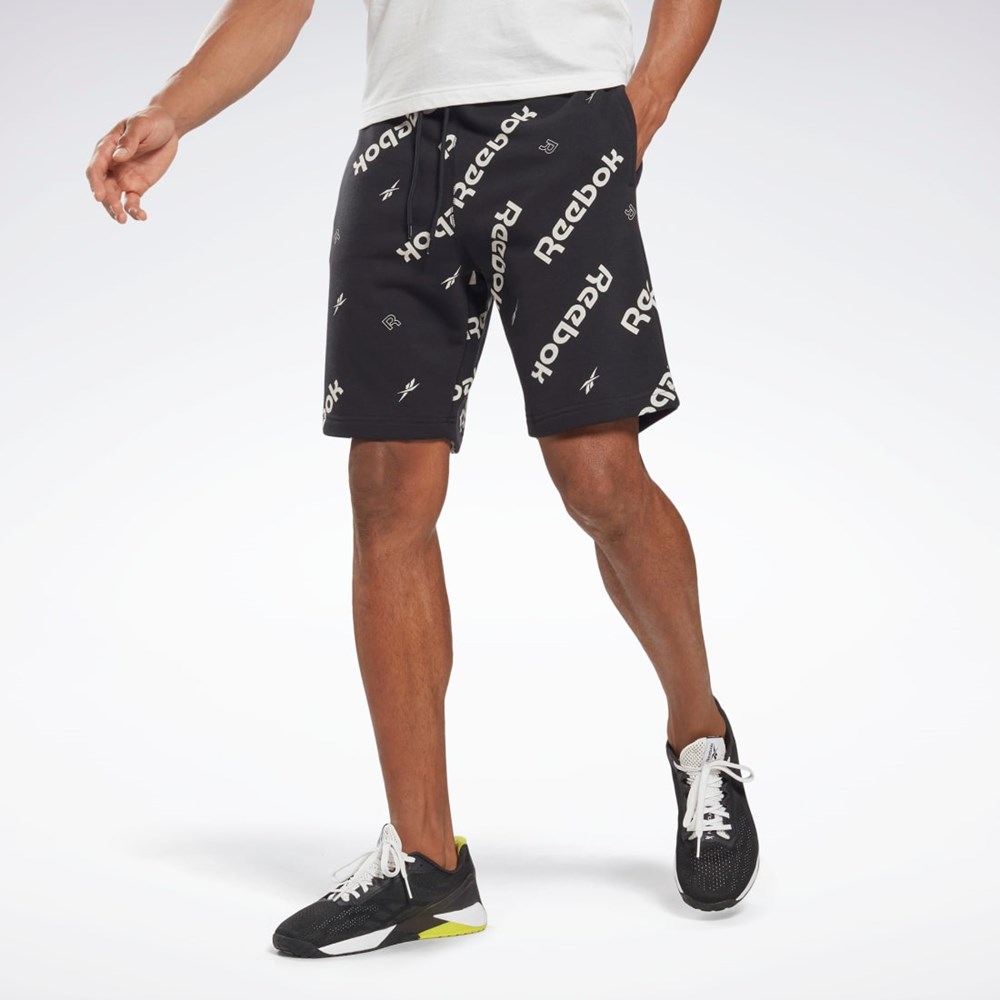 Reebok Reebok Identity Shorts Mustat | BEFTCR-568