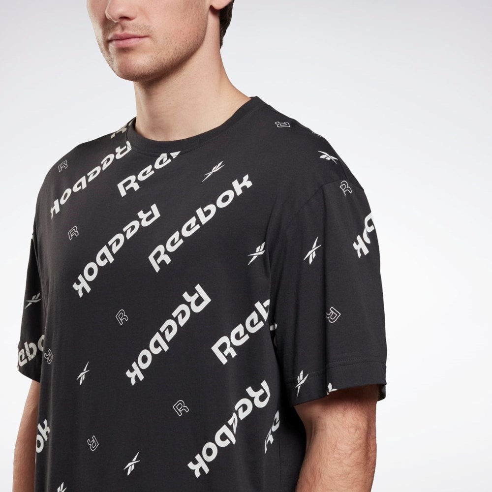 Reebok Reebok Identity T-Shirt Mustat | CUNWRY-053