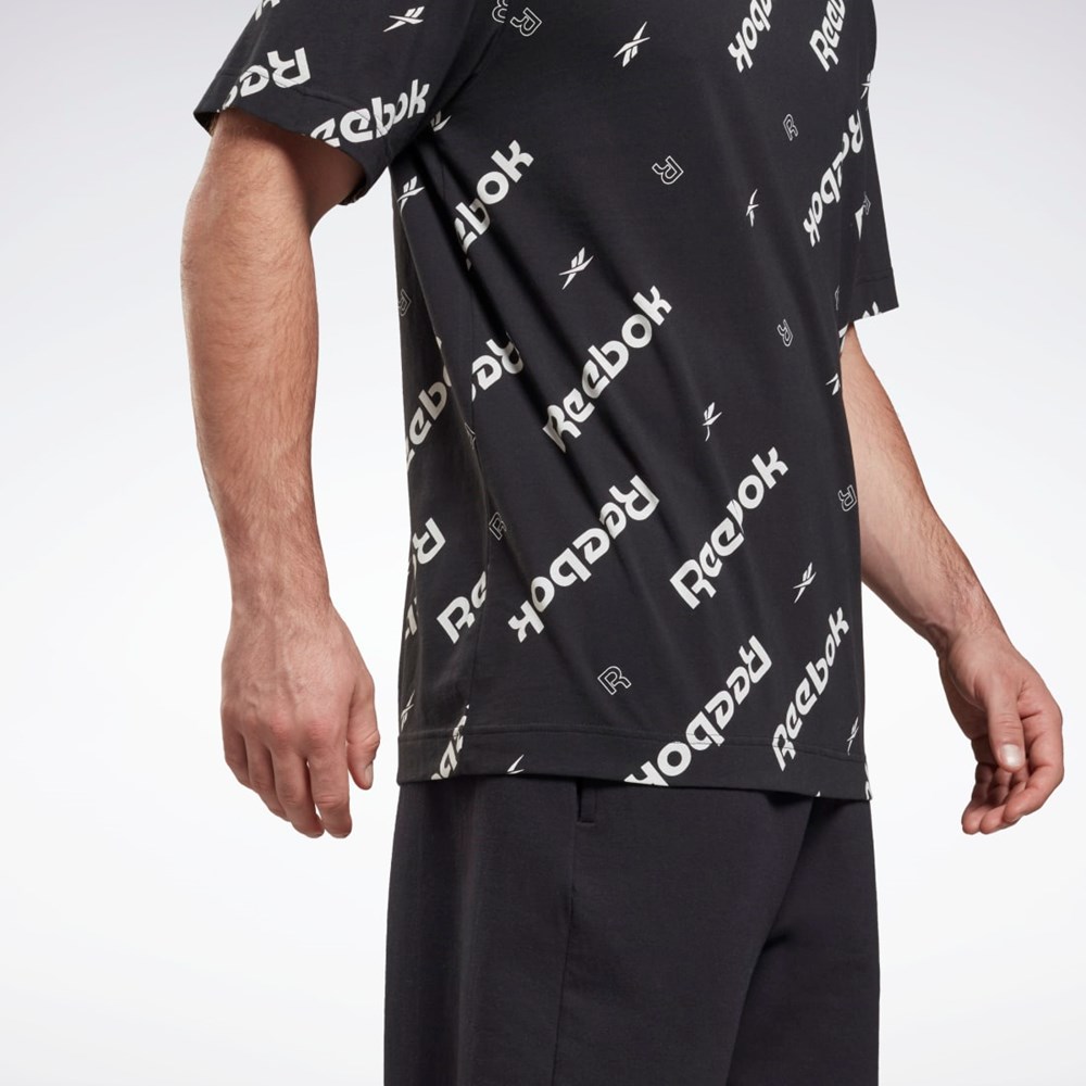 Reebok Reebok Identity T-Shirt Mustat | CUNWRY-053
