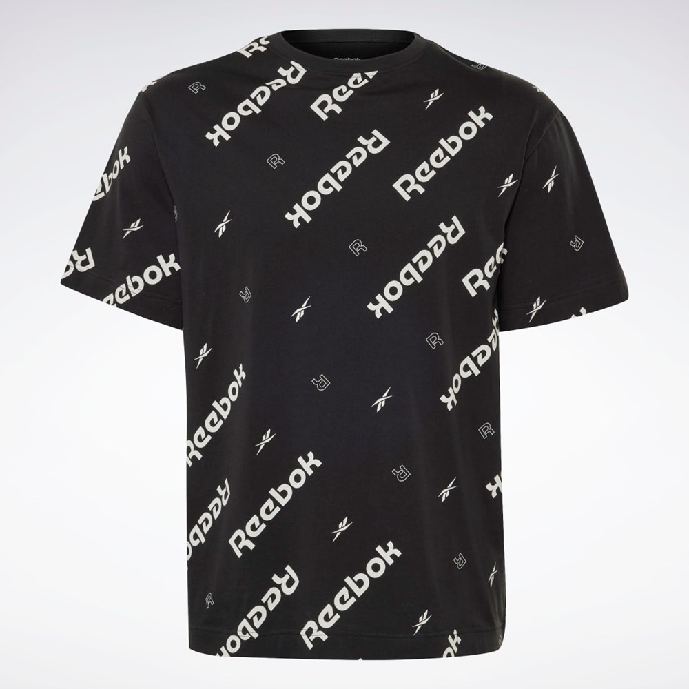 Reebok Reebok Identity T-Shirt Mustat | CUNWRY-053