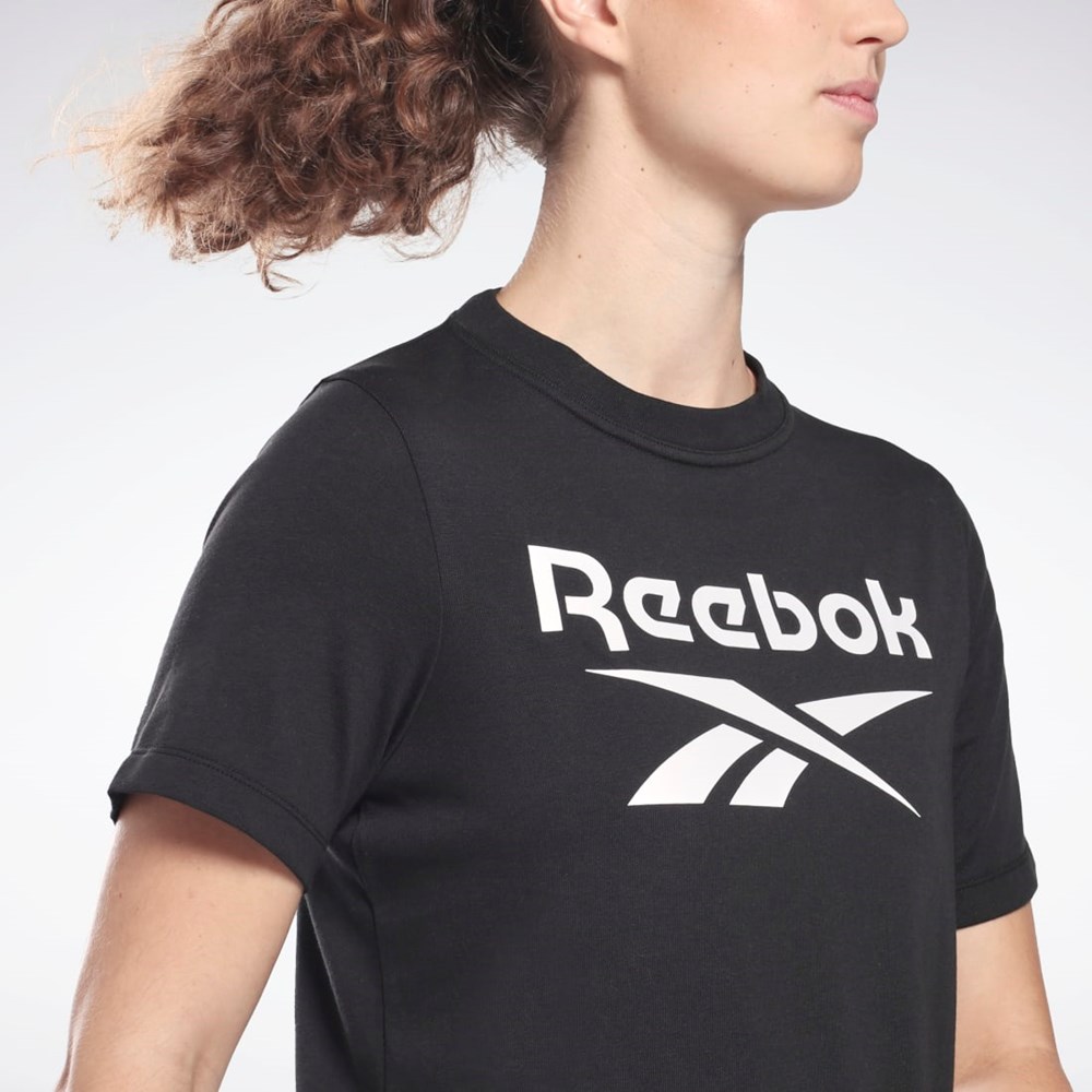 Reebok Reebok Identity T-Shirt Mustat | ECFUSW-940