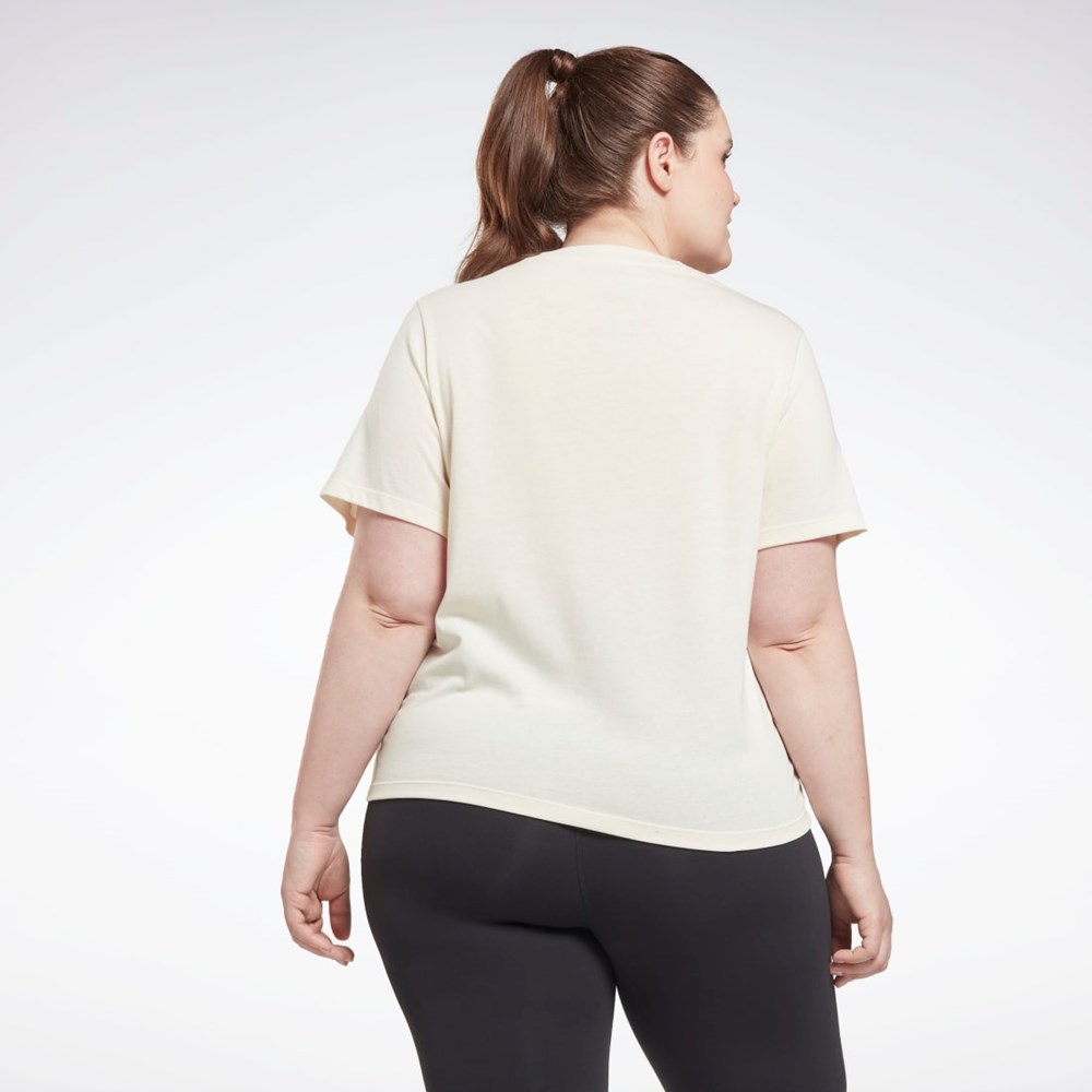 Reebok Reebok Identity T-Shirt (Plus Size) Valkoinen | AQYZWB-017