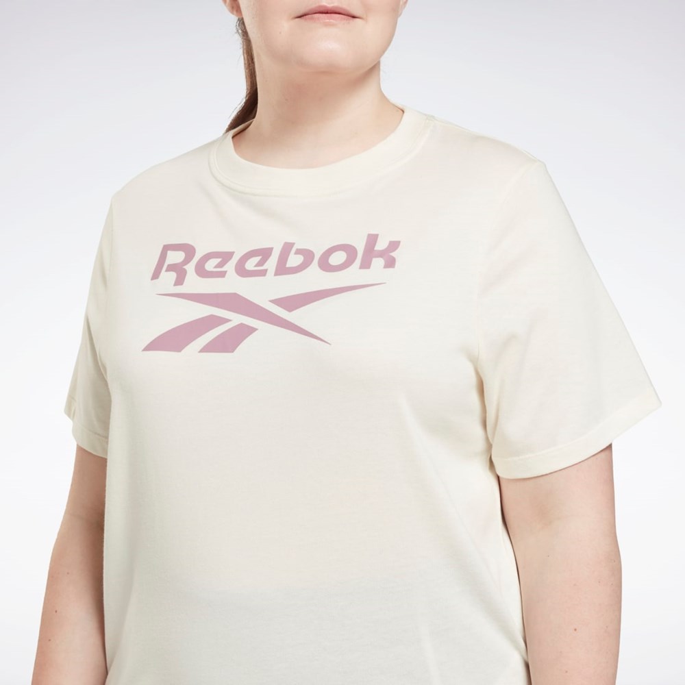 Reebok Reebok Identity T-Shirt (Plus Size) Valkoinen | AQYZWB-017